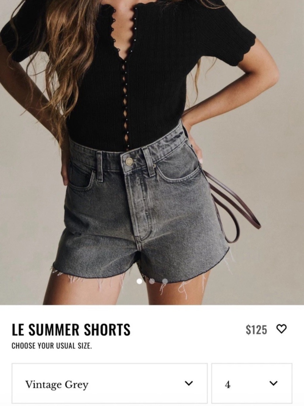 Sézane Le Summer Shorts NWT